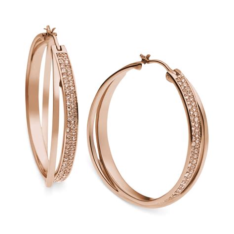 michael kors rose gold hoop earrings uk|24k gold hoop earrings indian.